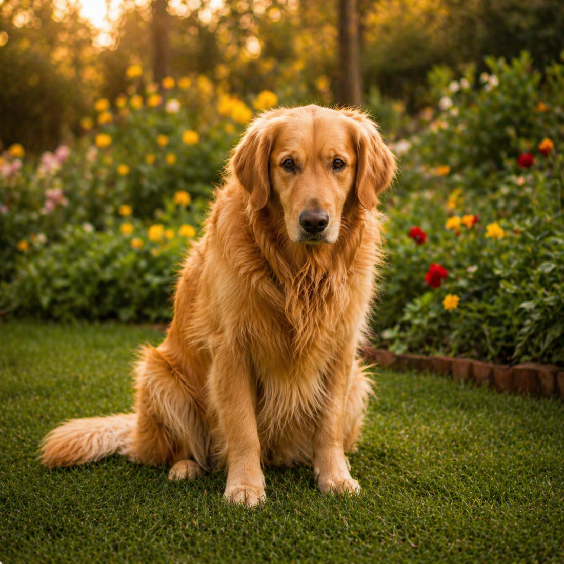 Perro triste al tener una mala digestión