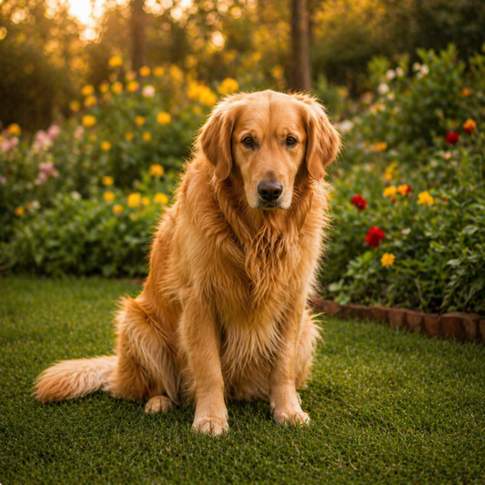 Perro triste al tener una mala digestión