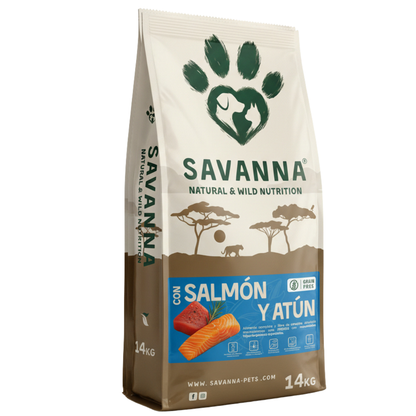 Pienso Grain Free de Salmón y Atún Savanna (Hipoalergénico)