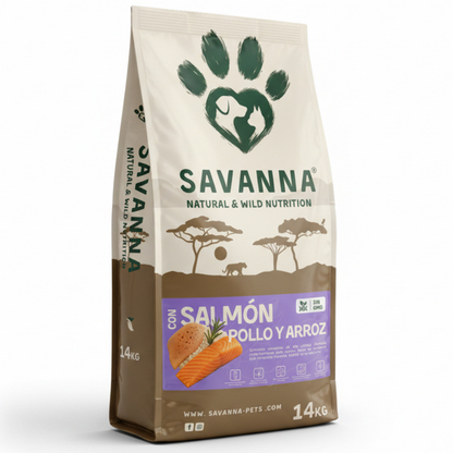 Pienso de Gato con pescado y pollo Savanna