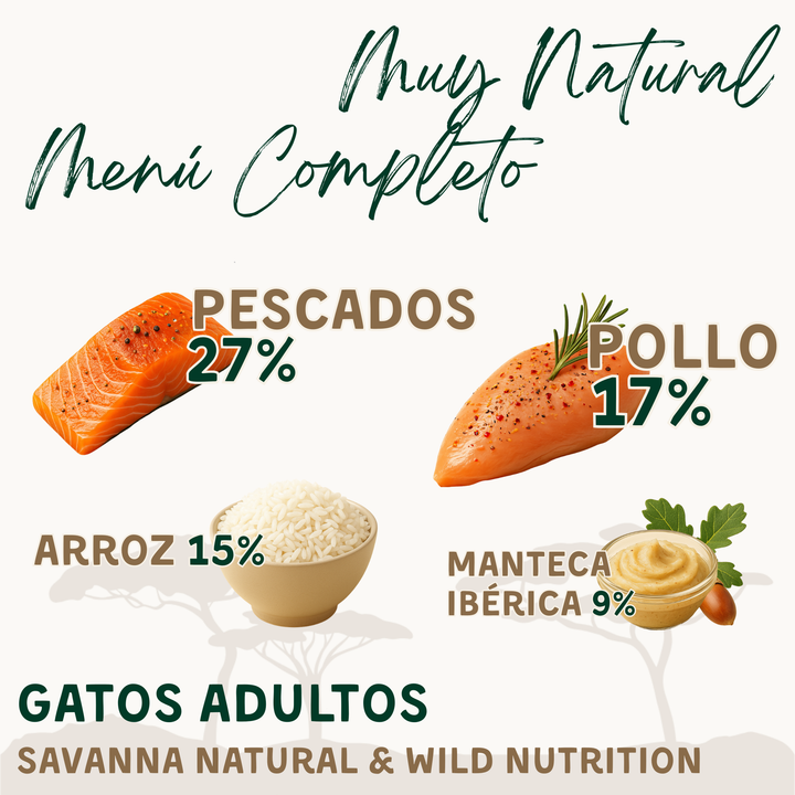 Pienso de Gato con pescado y pollo Savanna