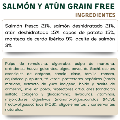 Pienso Grain Free de Salmón y Atún Savanna (Hipoalergénico)