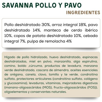 Pienso de Pollo y Pavo Savanna