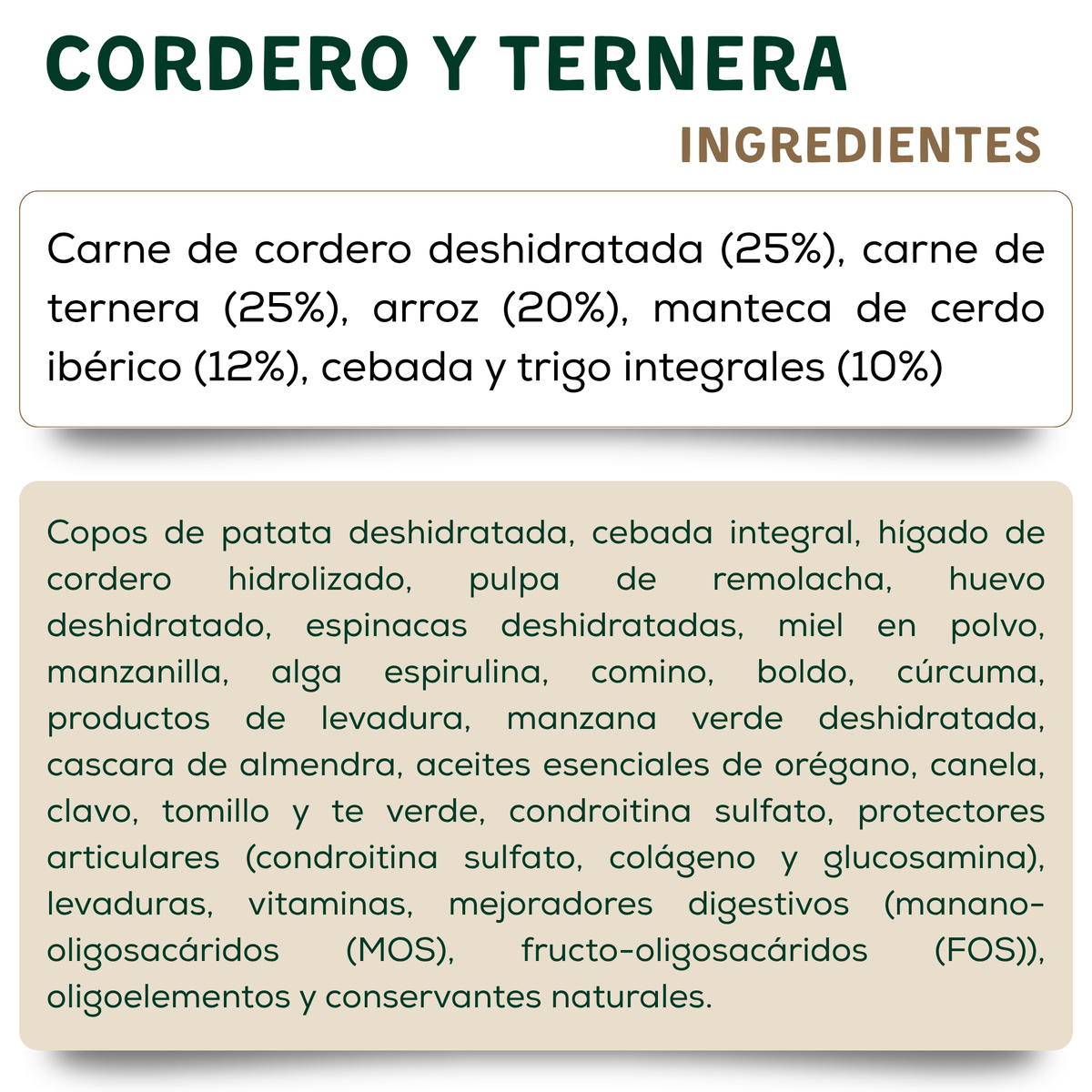Pienso Cordero y Ternera Savanna