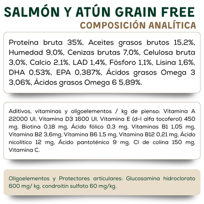 Pienso Grain Free de Salmón y Atún Savanna (Hipoalergénico)