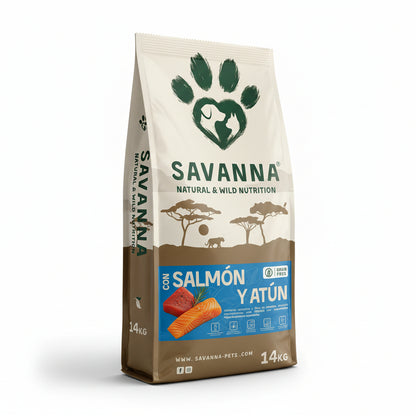 Pienso Grain Free de Salmón y Atún Savanna (Hipoalergénico)