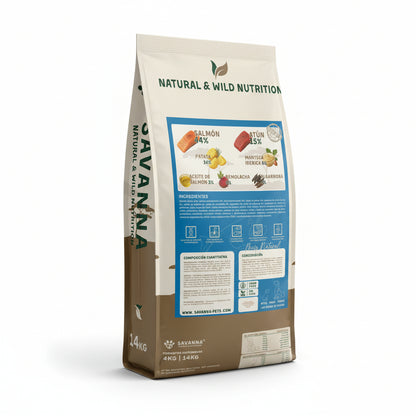 Pienso Grain Free de Salmón y Atún Savanna (Hipoalergénico)