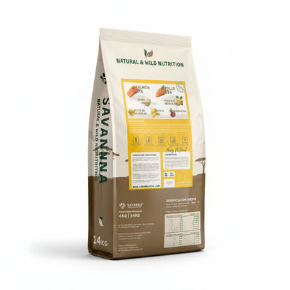 Pienso de Cachorros con Salmón, Pollo y Arroz | Savanna