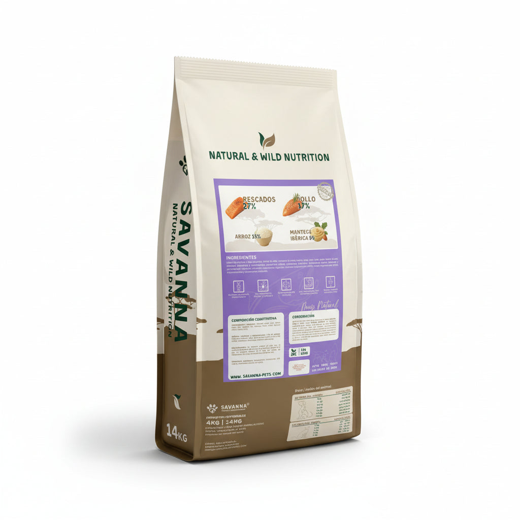 Pienso de Gato con pescado y pollo | Savanna